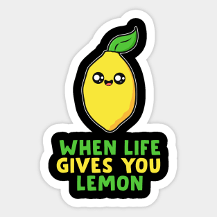 Cute Lemon Quote Sticker